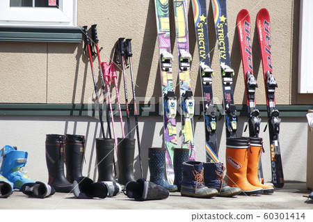 Ski equipment drying landscape 60301414
