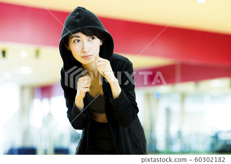 Fitness Sports Gym Training Middle Female Exercise Fitness Sports Gym Training Middle Female Exercise 60302182