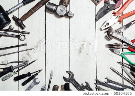 construction tools for repair hammers screwdriver drill keys 60304196