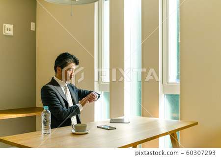 Middle businessman morning Middle businessman morning 60307293