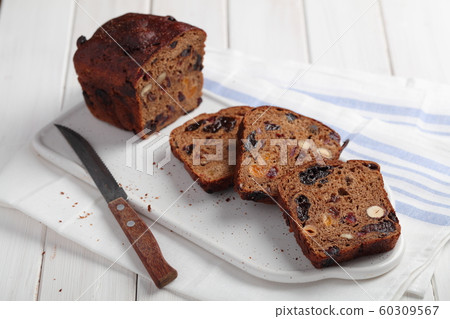 Fruchtebrot, traditional Austrian and German fruit Fruchtebrot, traditional Austrian and German fruit 60309567