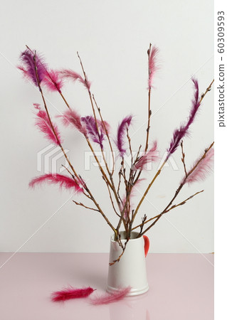 Fastelavn decorations on a table 60309593