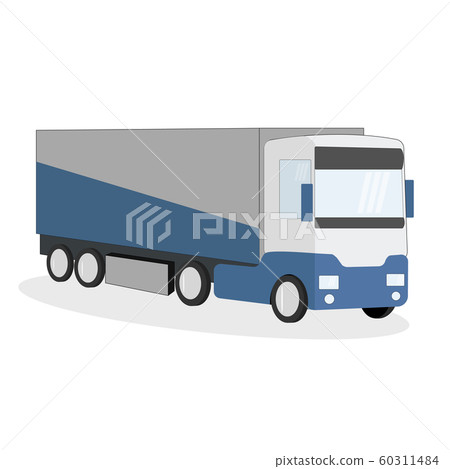 Lorry, isolate on a white background. 60311484