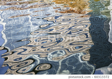 Abstract reflection of buildings reflected on water Abstract reflection of buildings reflected on water 60313372