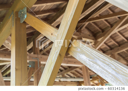 Braiding wooden hut 60314136