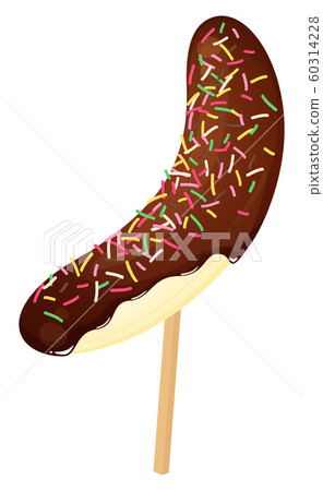 Illustration of chocolate banana 60314228