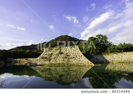 kai市城山公園廢墟Sa城石垣和山口市kai市 60314449
