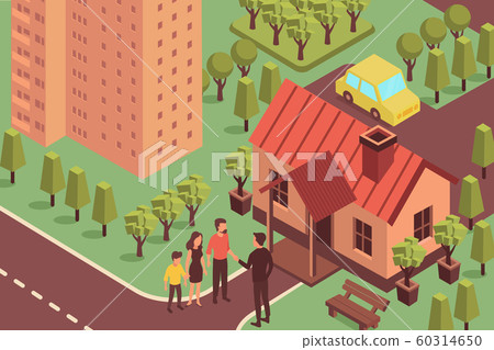 Real Estate Isometric Composition 60314650