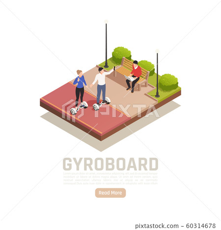 Gyro Riders Isometric Background 60314678