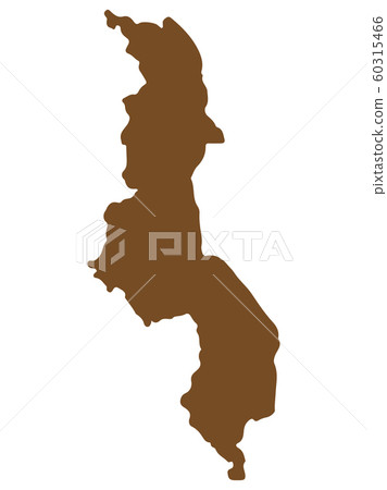 Malawi Map Silhouette Vector illustration Eps 10 60315466