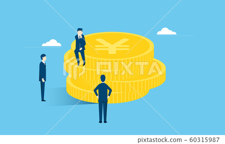 Illustration image of businessman with money Illustration image of businessman with money 60315987