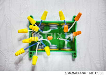 Twist on connectors are also known as wire nuts. Twist on connectors are also known as wire nuts. 60317136