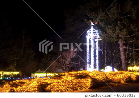 長野縣Su訪郡原村新村信州冬夜的溫暖星空照亮2019 長野縣Su訪郡原村新村信州冬夜的溫暖星空照亮2019 60319032