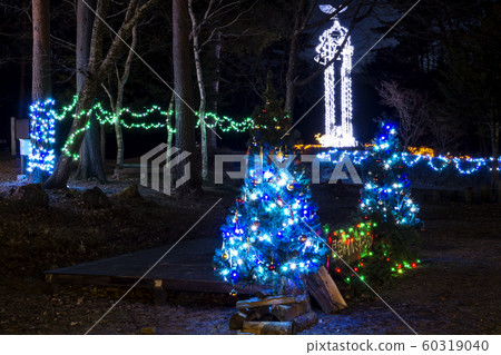 Shinshu, Haramura, Suwa-gun, Nagano, Warmth in the winter night Starry Sky Illumination 2019 Shinshu, Haramura, Suwa-gun, Nagano, Warmth in the winter night Starry Sky Illumination 2019 60319040