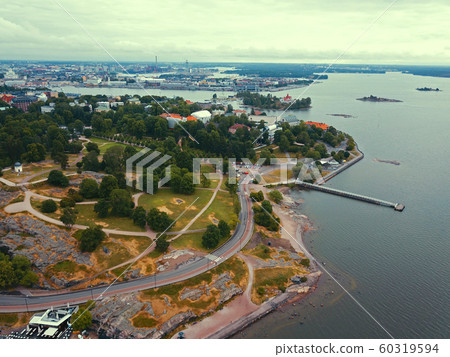 Aerial view of Helsinki coastline 60319594