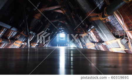 Attic of an old private house Attic of an old private house 60319691