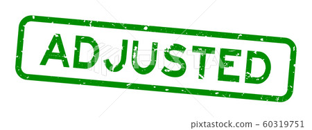 Grunge green adjusted word square rubber seal stamp Grunge green adjusted word square rubber seal stamp 60319751