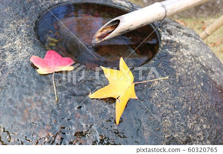 手水碗筑波秋天的景色 手水碗筑波秋天的景色 60320765