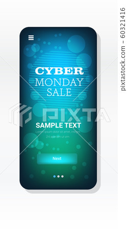 cyber monday big sale advertisement template special offer concept holiday shopping discount poster vertical copy space 60321416