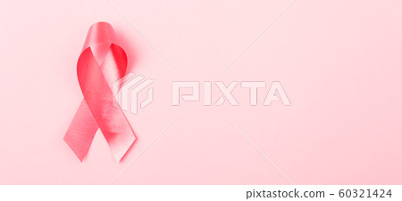 Breast Cancer Awareness Month concept, top view 60321424
