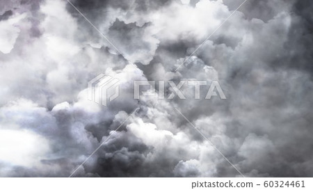 Blue Lightning Thunderstorm and Ominous Clouds - Abstract Background Texture Blue Lightning Thunderstorm and Ominous Clouds - Abstract Background Texture 60324461
