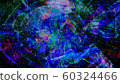 Dark Psychedelic Art Effects and Stars in Space - Abstract Background Texture 60324466