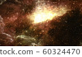 Asteroid Belt Meteor Shower and Nebula Galaxy Particles - Abstract Background Texture 60324470