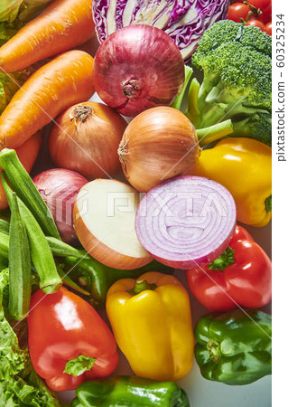 Large collection of fresh and delicious vegetables Large collection of fresh and delicious vegetables 60325234