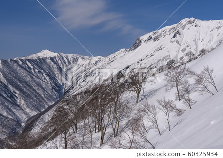 Mt. Koide and Mt. from the Tenjin ridge Mt. Koide and Mt. from the Tenjin ridge 60325934