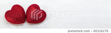 Two glitter hearts Two glitter hearts 60326276