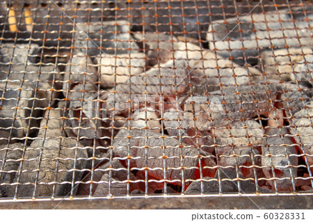 Charcoal fire and net 60328331