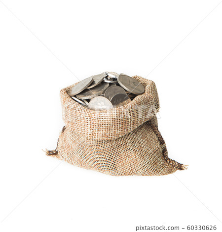 coin in gunny bag coin in gunny bag 60330626