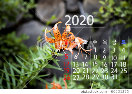 2020年7月的日曆 60331235