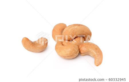 Cashews nut isolated on white background Cashews nut isolated on white background 60332945