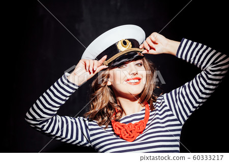 a girl in a cap style fashion pinup a girl in a cap style fashion pinup 60333217