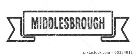 Middlesbrough ribbon. Black Middlesbrough grunge Middlesbrough ribbon. Black Middlesbrough grunge 60334911