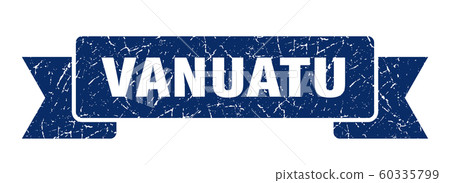 Vanuatu ribbon. Blue Vanuatu grunge band sign Vanuatu ribbon. Blue Vanuatu grunge band sign 60335799