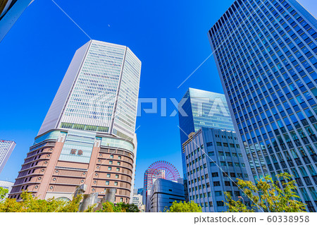 Osaka Kita cityscape, near Hankyu intersection 60338958