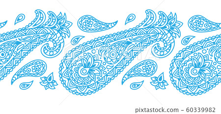 Indian ethnic seamless pattern with paisley. 60339982