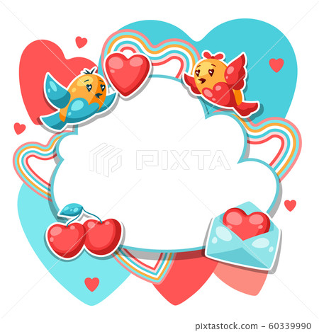 Happy Valentine Day frame. Happy Valentine Day frame. 60339990