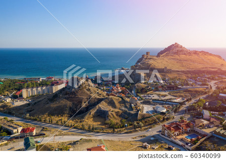 Castle Hill in the city of Sudak Crimea 60340099