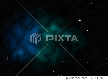 Small part of an infinite star field. 3D rendering 60341923