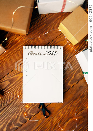 Prepare for Christmas with Notepad and gifts. Prepare for Christmas with Notepad and gifts. 60342572