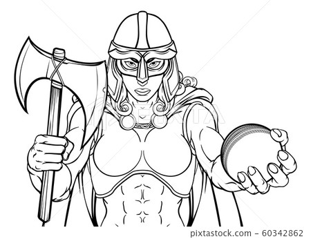 Viking Trojan Celtic Knight Cricket Warrior Woman Viking Trojan Celtic Knight Cricket Warrior Woman 60342862