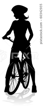 Bike and Bicyclist Silhouette 60342935