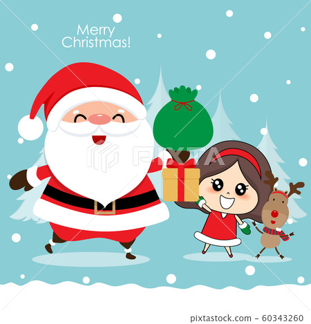 Christmas background. Christmas Greeting Card. Vector illustration. 60343260