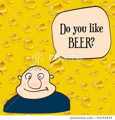 Comic face. Hand-drawn illustration. 60344834