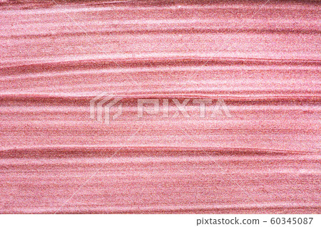 Texture of lip gloss. Smudged makeup product 60345087