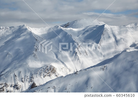 Mountains covered with snow 60345610