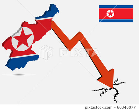 North Korea economic crisis vector illustration 60346077